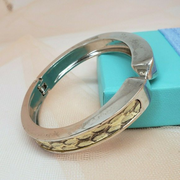 Stella & Dot Emerson Clamper Bangle Bracelet Snake - Picture 1 of 14
